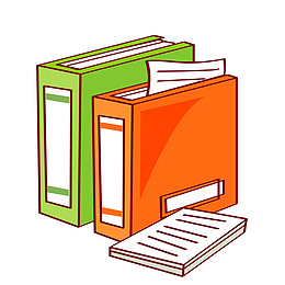 公司的文件资料PNG下载