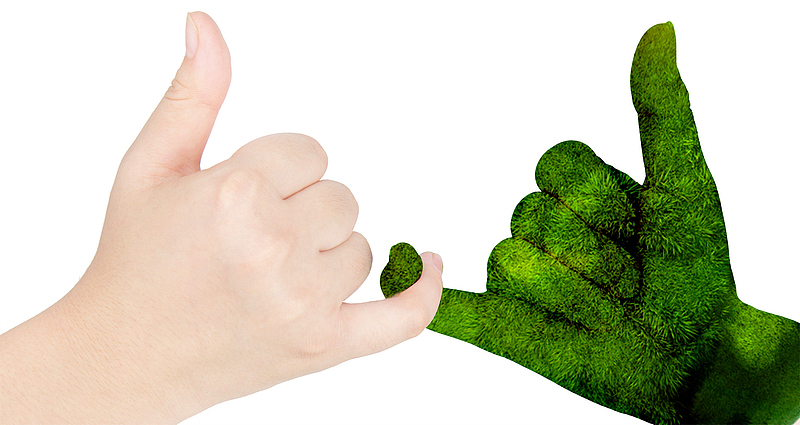 携手环保免抠装饰图案