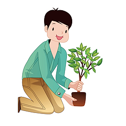 种树的青年海报设计