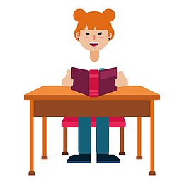 高考加油教室学习的女孩