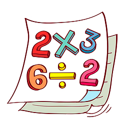 学生笔记簿算术簿PNG下载