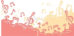 彩色音符音乐节海报