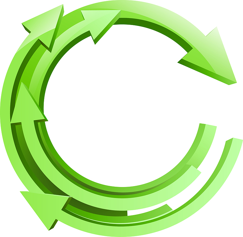 绿色可回收再利用logo