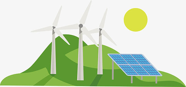 矢量环保发电风车