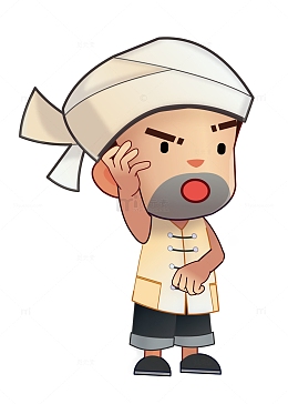 矢量图快乐的农民