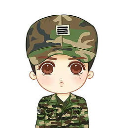 大眼睛卡通兵哥哥