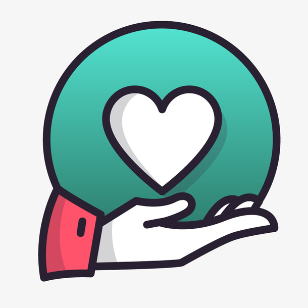 手机app医疗软件关爱关怀图标