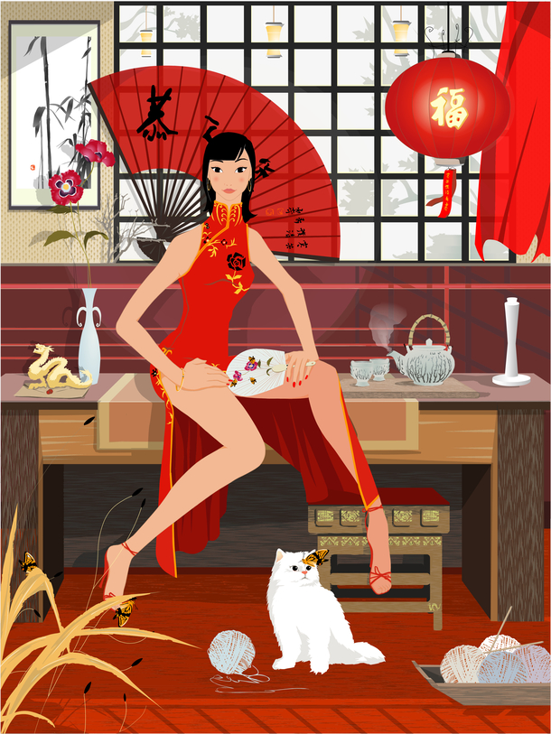 古代卡通人物矢量图免抠素材免费下载_觅元素51yuansu.com