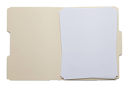 白色手绘文件夹