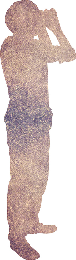 卡通装饰人物剪影企业文化装饰