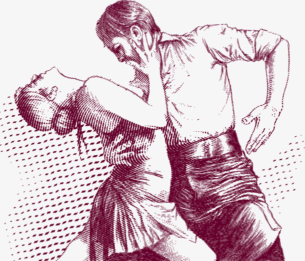 素描双人舞免抠素材免费下载_觅元素51yuansu.com