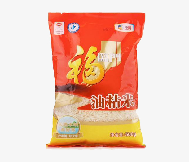 福临门红色油粘米袋装米