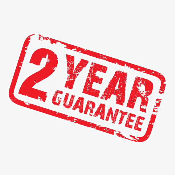 红色方形印章2年质保标志设计免