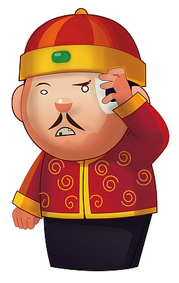 矢量图烦恼的地主