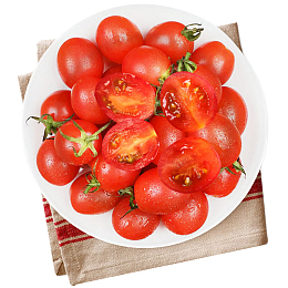 卡通手绘千禧圣女果