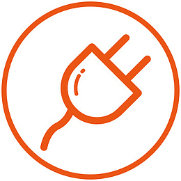 手绘卡通插头图标