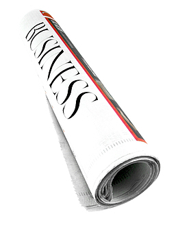 卷起来的报纸免抠素材