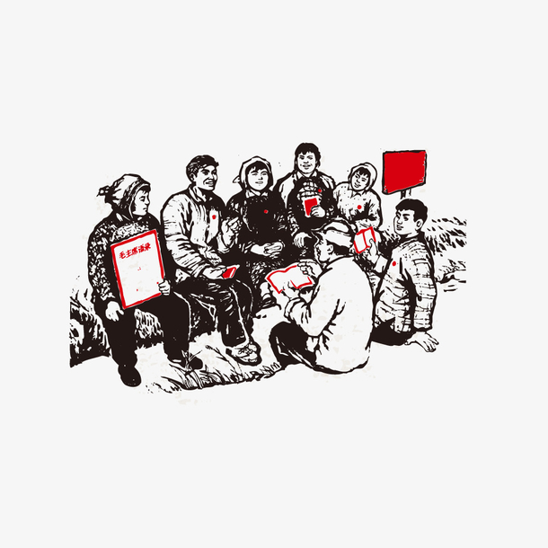 矢量手绘复古五一劳动节劳动人民