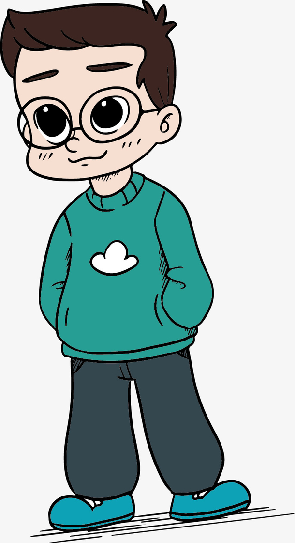 矢量图大眼睛的小哥哥