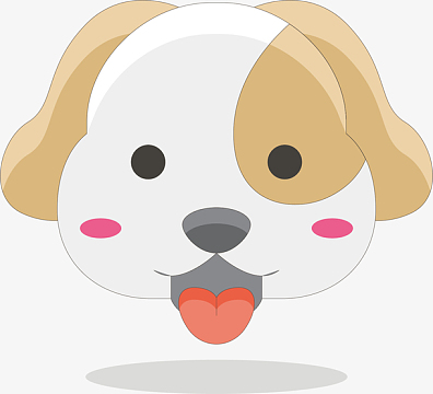 矢量图可爱的小狗