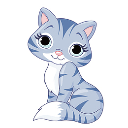 蓝色猫咪