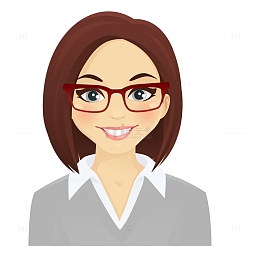 卡通手绘女人头像