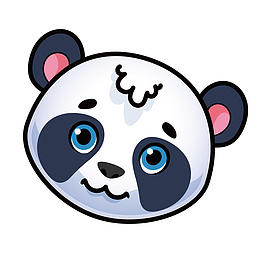 简笔素描可爱熊猫