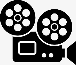 电影放映机胶卷矢量图