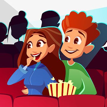 矢量电影院在一起下载