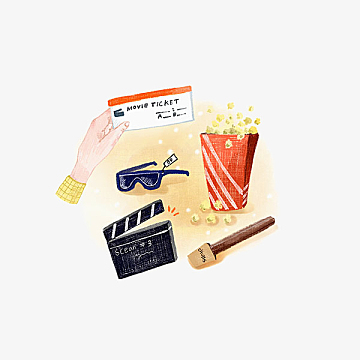 手绘场记板素材_手绘场记板图片元素-觅元素