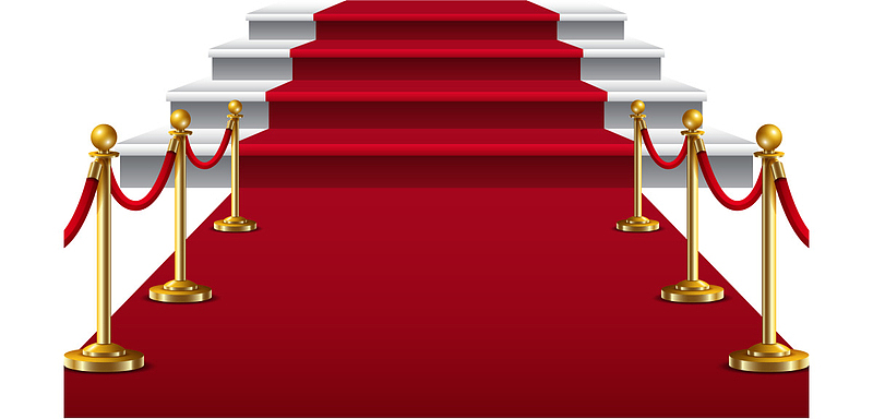 红色立体阶梯红毯