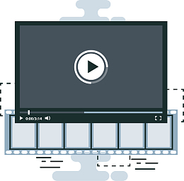 手绘创意播放按钮免抠图