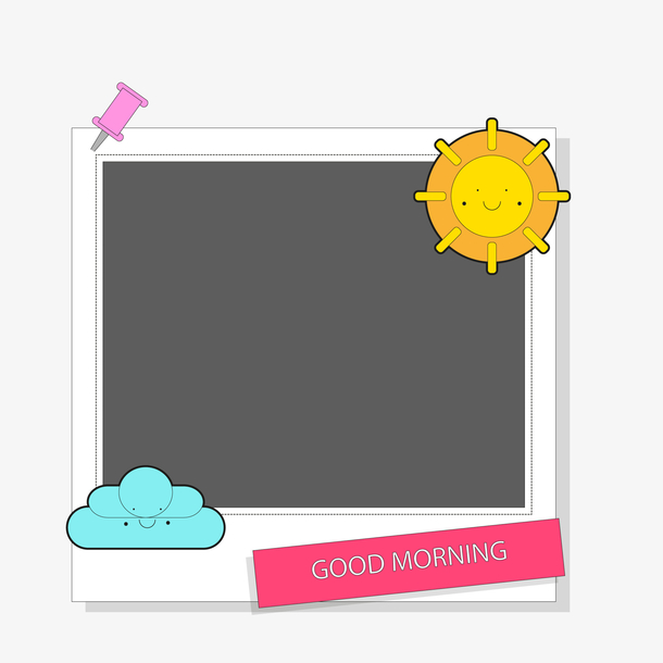 卡通照片边框矢量免抠素材免费下载_觅元素51yuansu.com