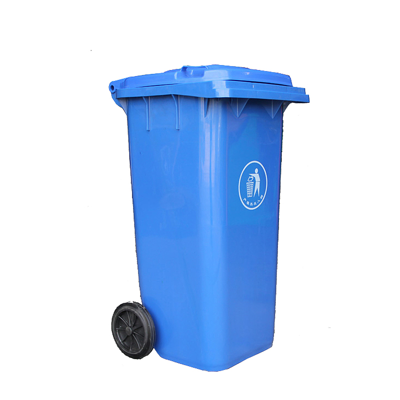 蓝色垃圾桶设计素材