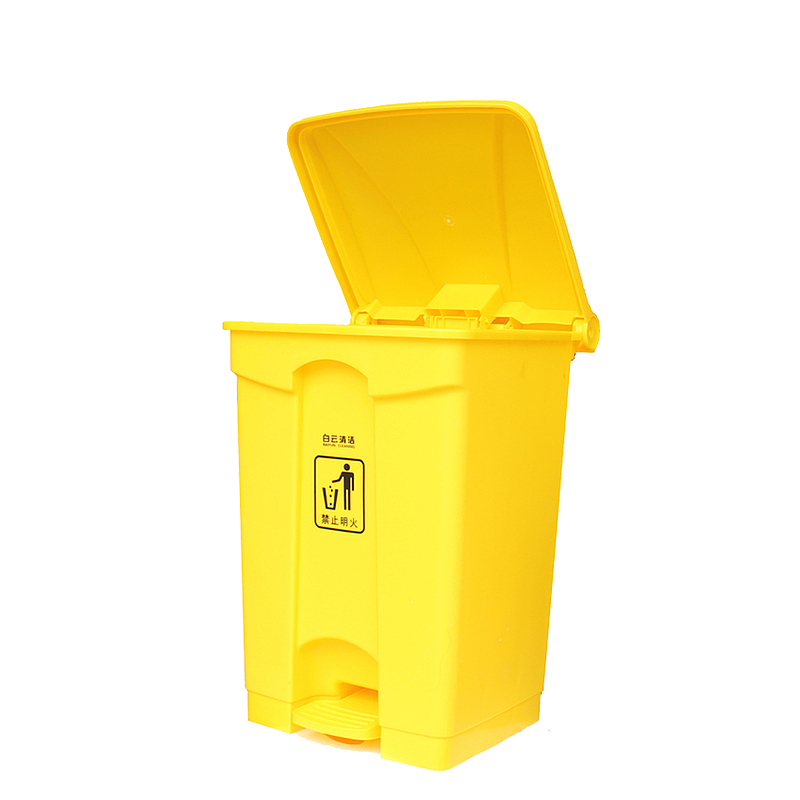 黄色医疗垃圾桶设计素材