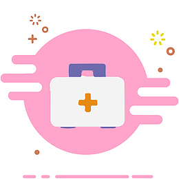 矢量mbe风格医药箱医疗图标元素