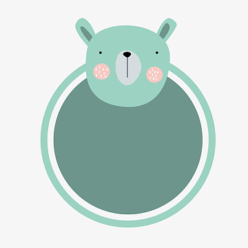 卡通头像边框装饰素材