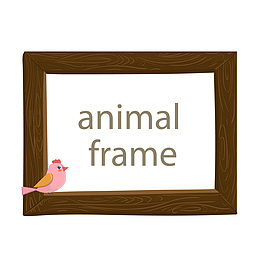 卡通小鸟相框设计