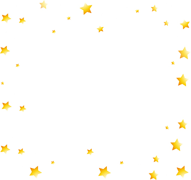 黄色卡通星星边框