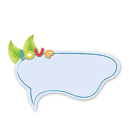 手绘卡通love便签