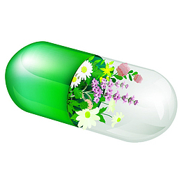 卡通药丸矢量图