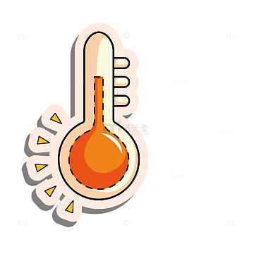 橘黄色高温温度计