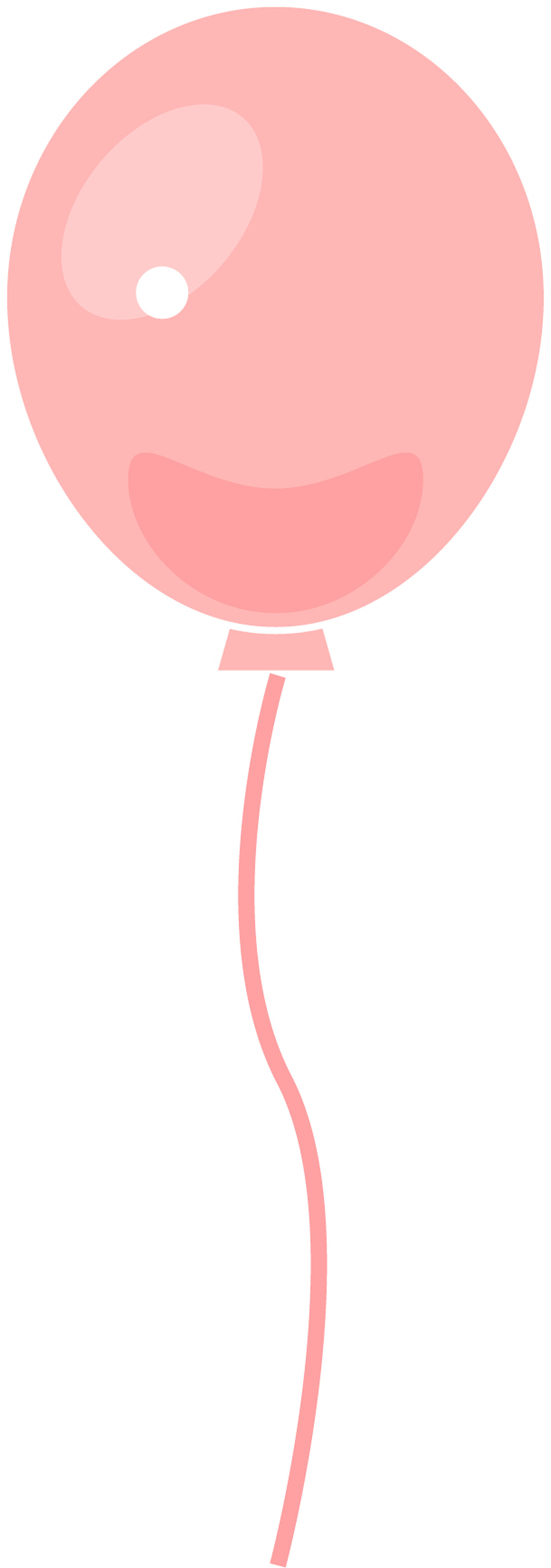 儿童节粉色纯色气球