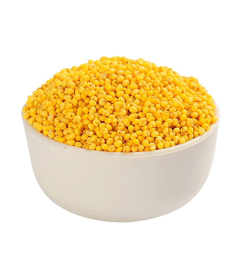 一碗金黄色的黄米