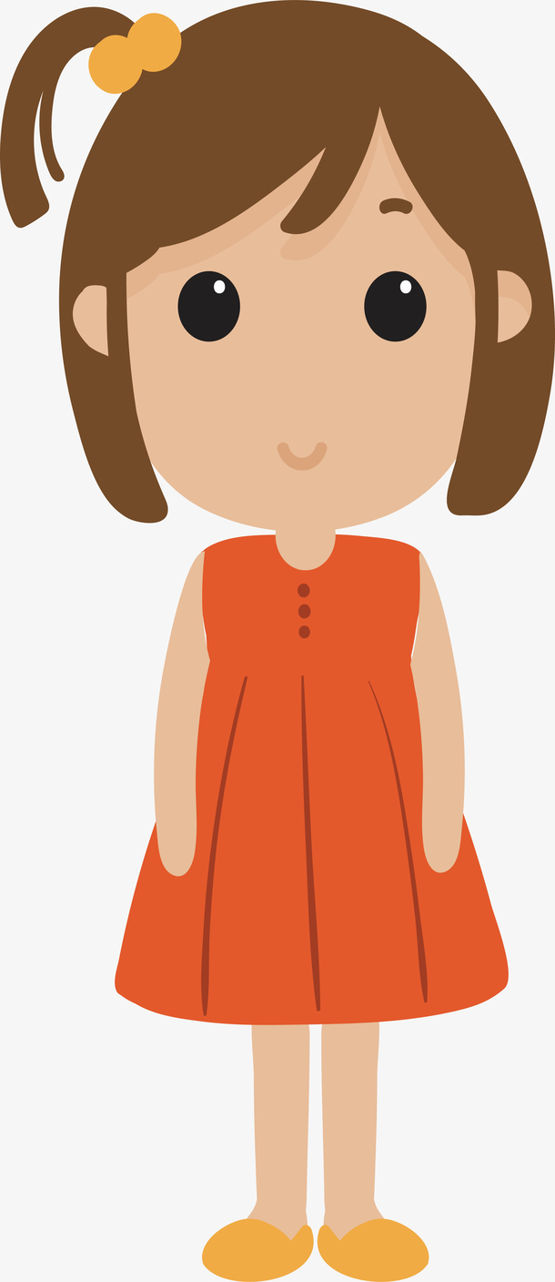 卡通小女孩人物设计