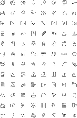 矢量元素Swifticons图标元素集合