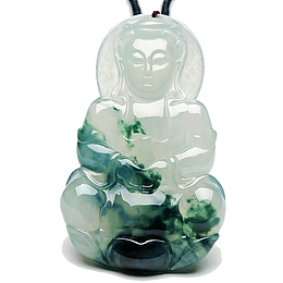 飘花冰种观音翡翠