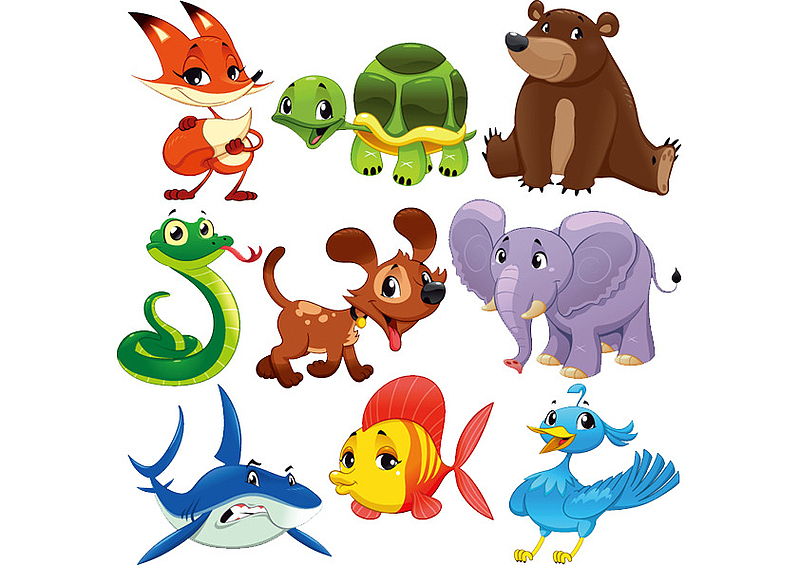 卡通小动物形象