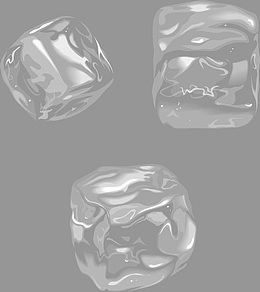 精美的透明冰块矢量素材