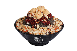 黑芝麻红豆雪花冰